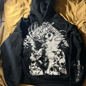 Ruthless American Black Graphic Hoodie